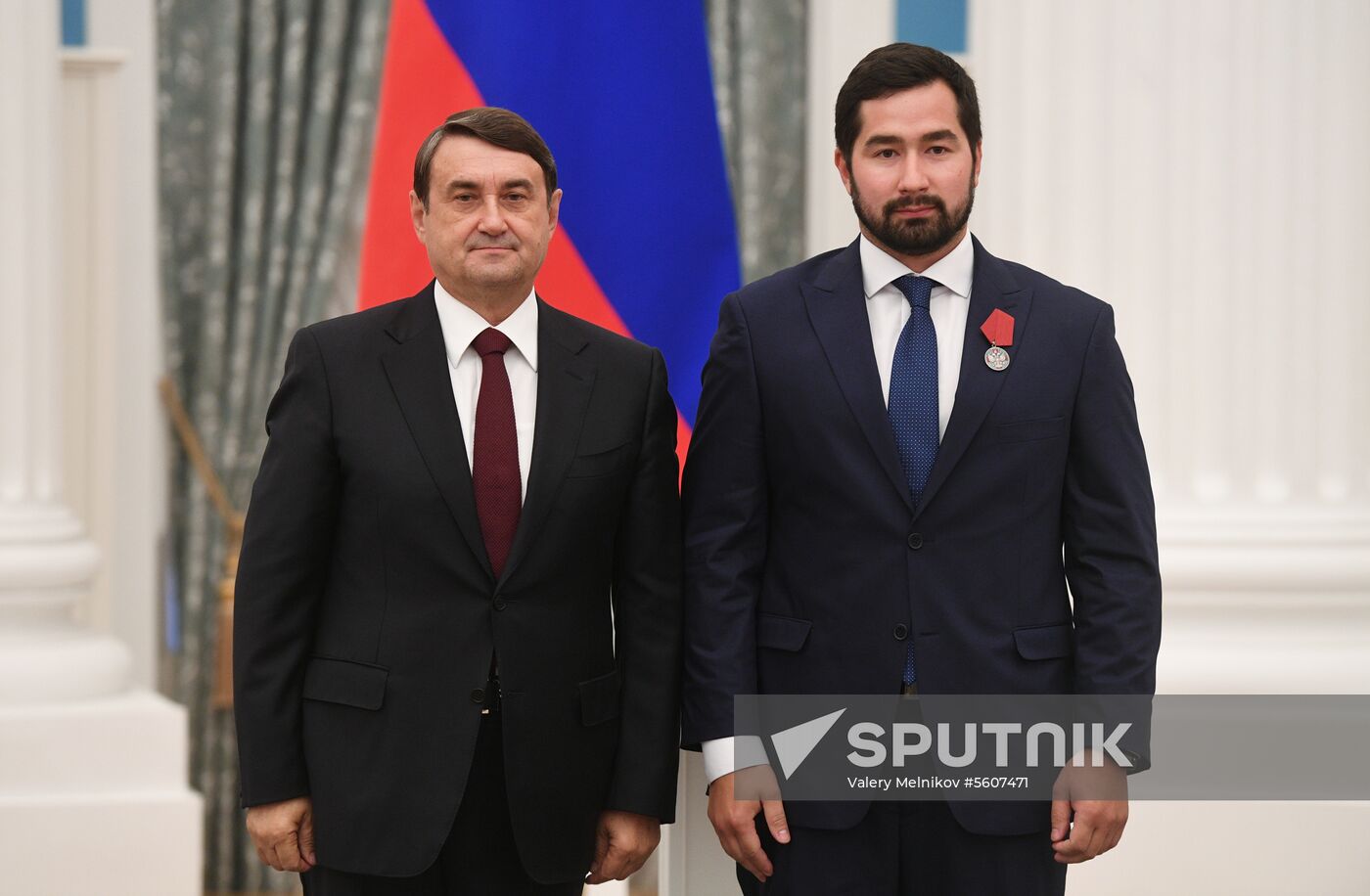 Presidential Aide Igor Levitin presents awards to participants of Pyeongchang Olympics