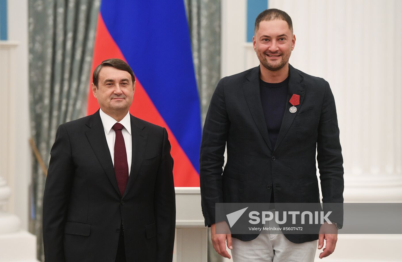Presidential Aide Igor Levitin presents awards to participants of Pyeongchang Olympics