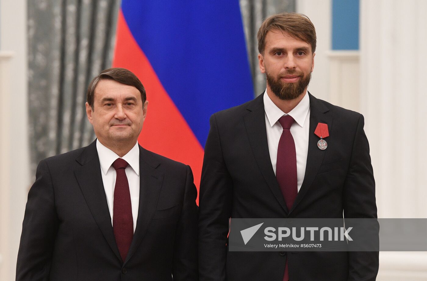 Presidential Aide Igor Levitin presents awards to participants of Pyeongchang Olympics