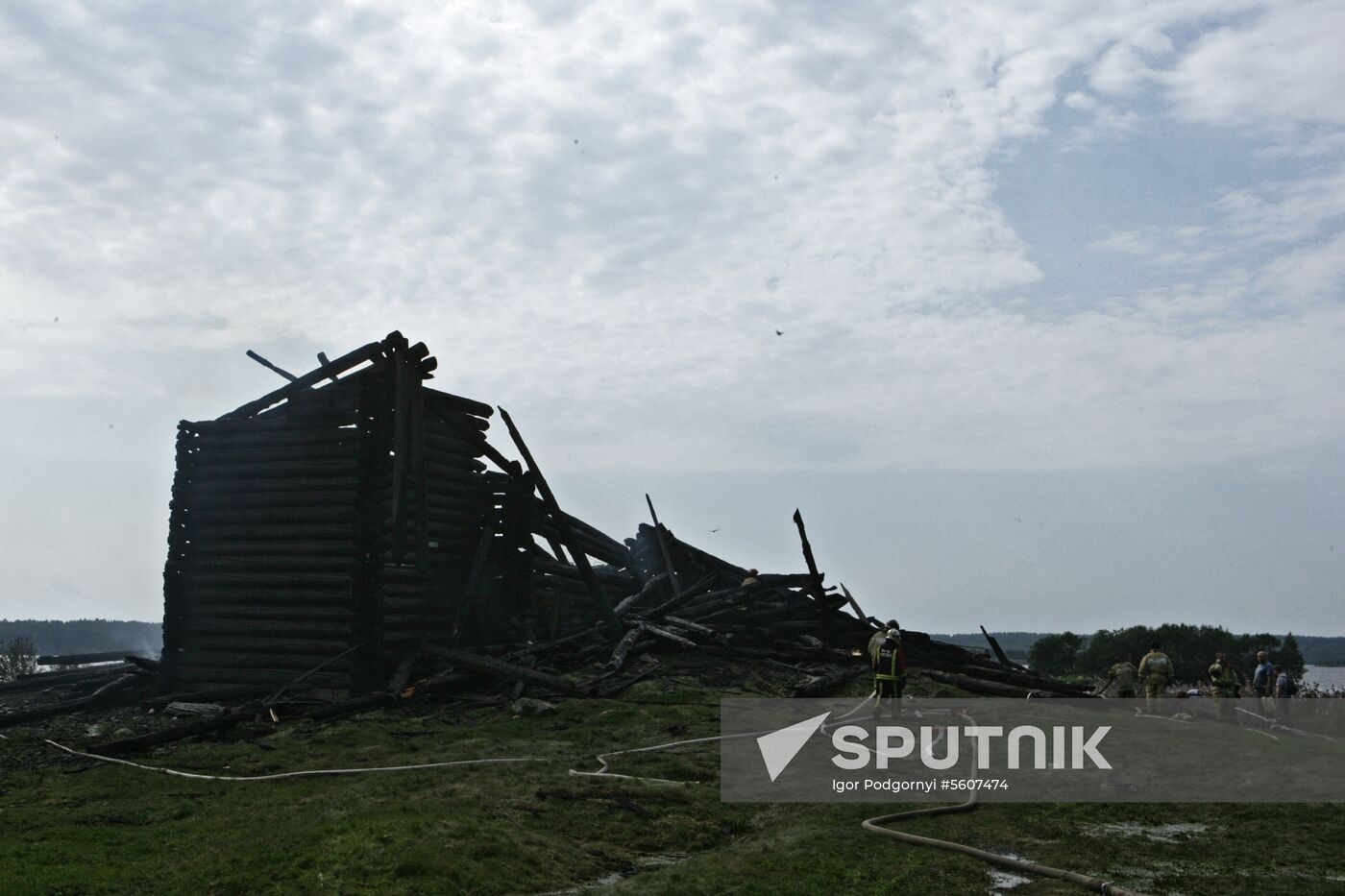 Church of the Assumption of Our Lady in Karelia burns down