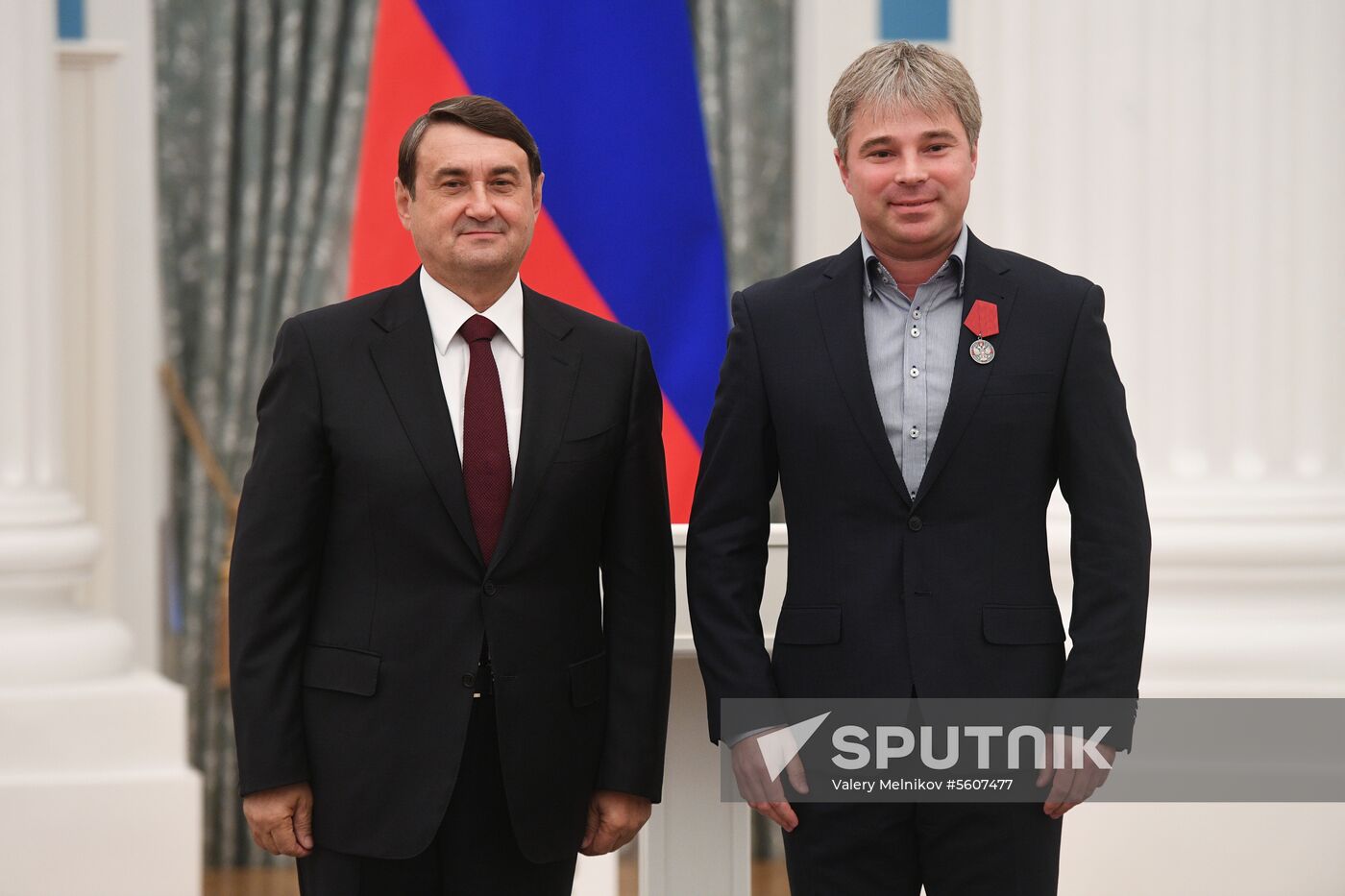 Presidential Aide Igor Levitin presents awards to participants of Pyeongchang Olympics