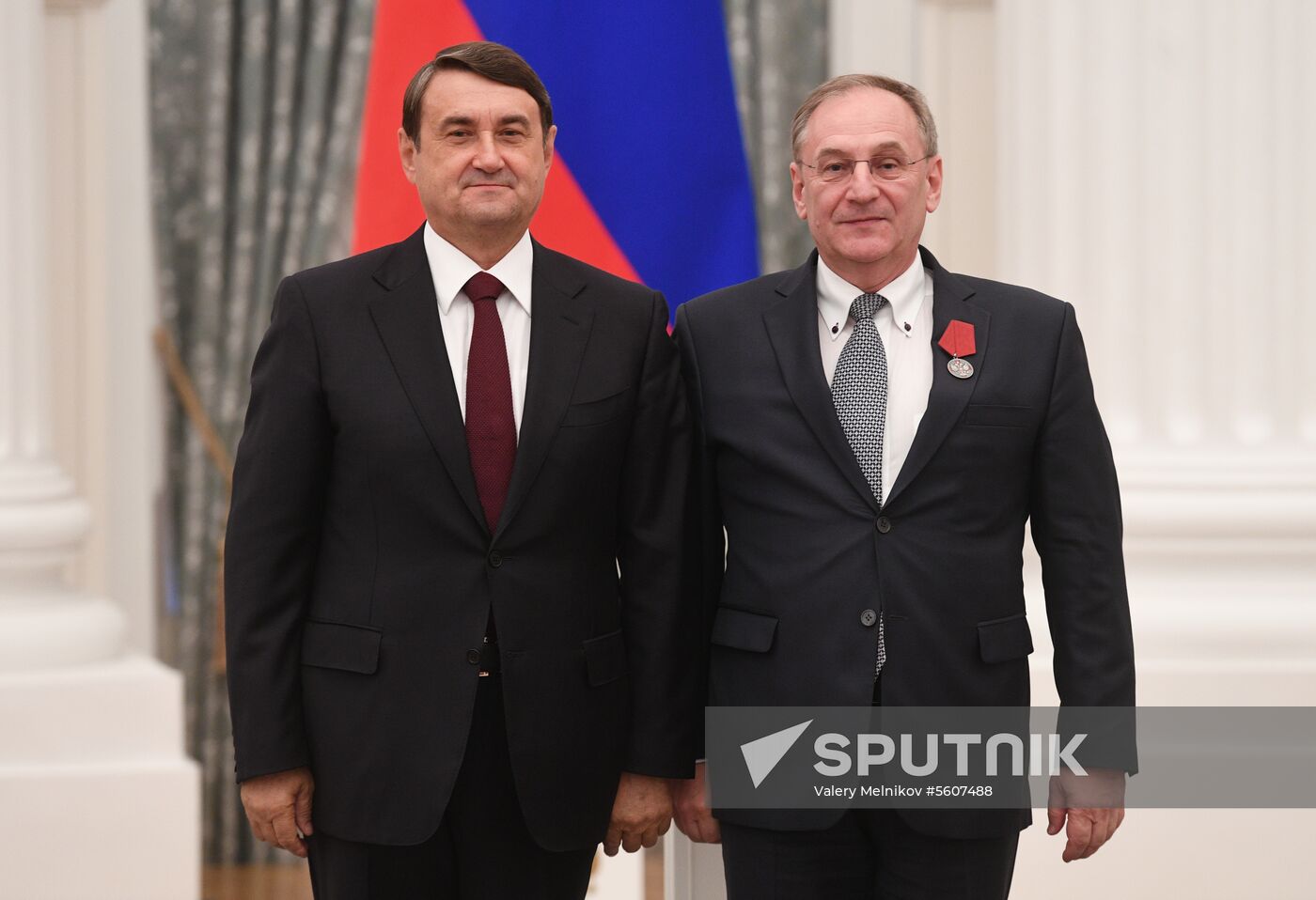 Presidential Aide Igor Levitin presents awards to participants of Pyeongchang Olympics
