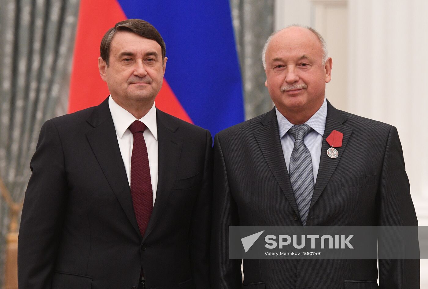 Presidential Aide Igor Levitin presents awards to participants of Pyeongchang Olympics