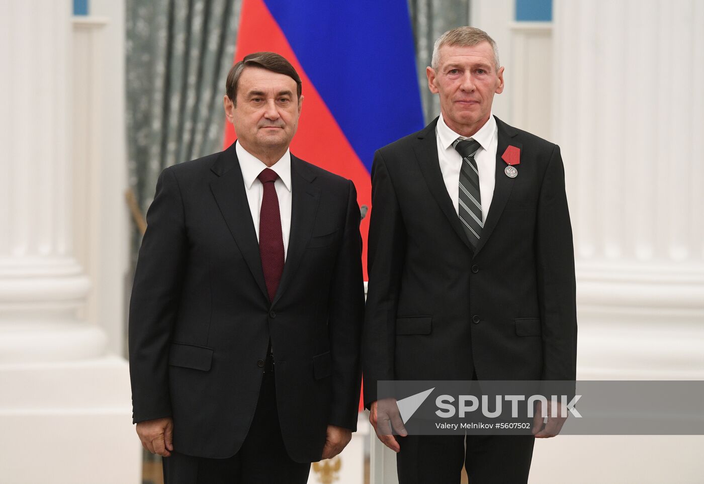 Presidential Aide Igor Levitin presents awards to participants of Pyeongchang Olympics