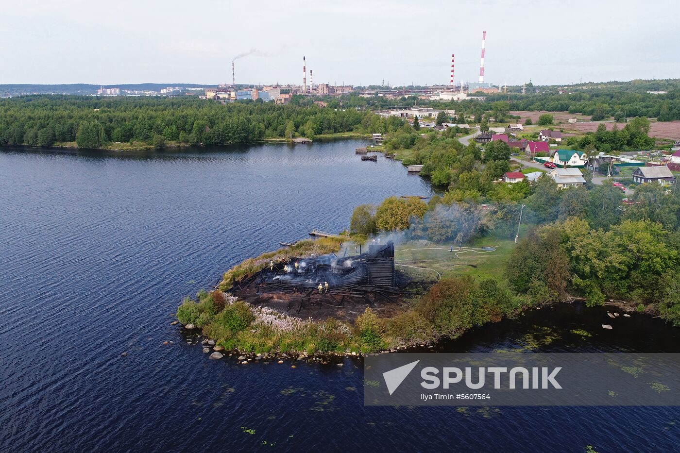 Church of the Assumption of Our Lady in Karelia burns down