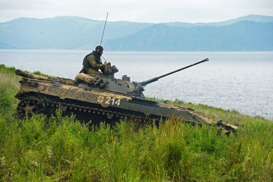 Russia's Pacific Fleet holds marine corps drills