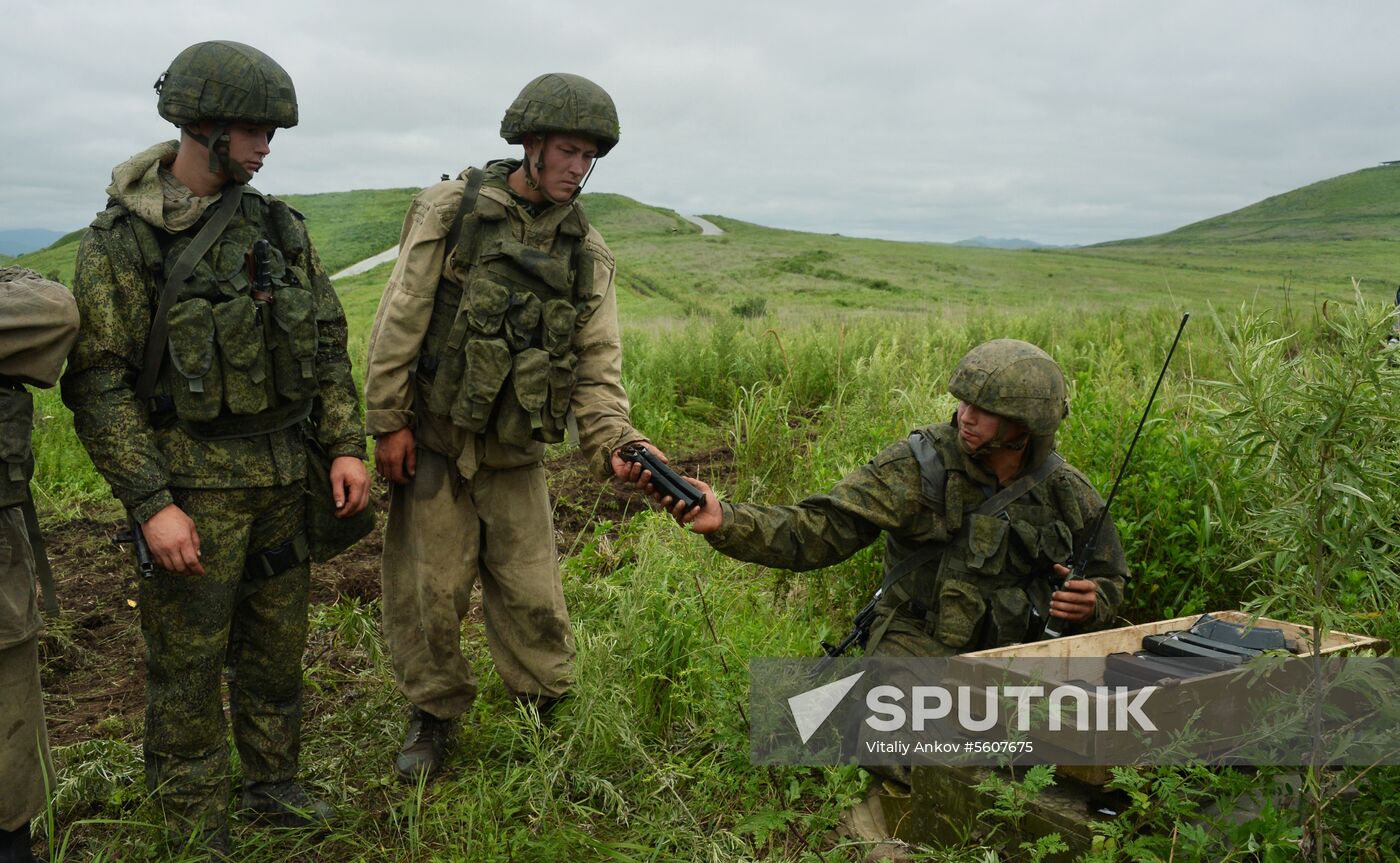 Russia's Pacific Fleet holds marine corps drills
