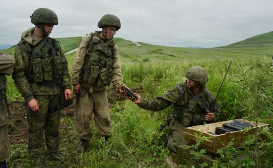 Russia's Pacific Fleet holds marine corps drills
