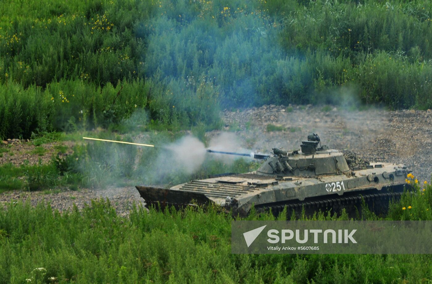 Russia's Pacific Fleet holds marine corps drills