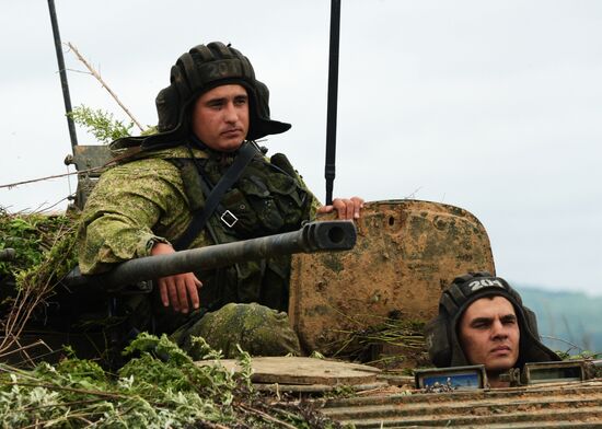 Russia's Pacific Fleet holds marine corps drills