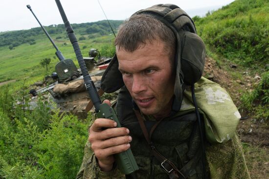 Russia's Pacific Fleet holds marine corps drills