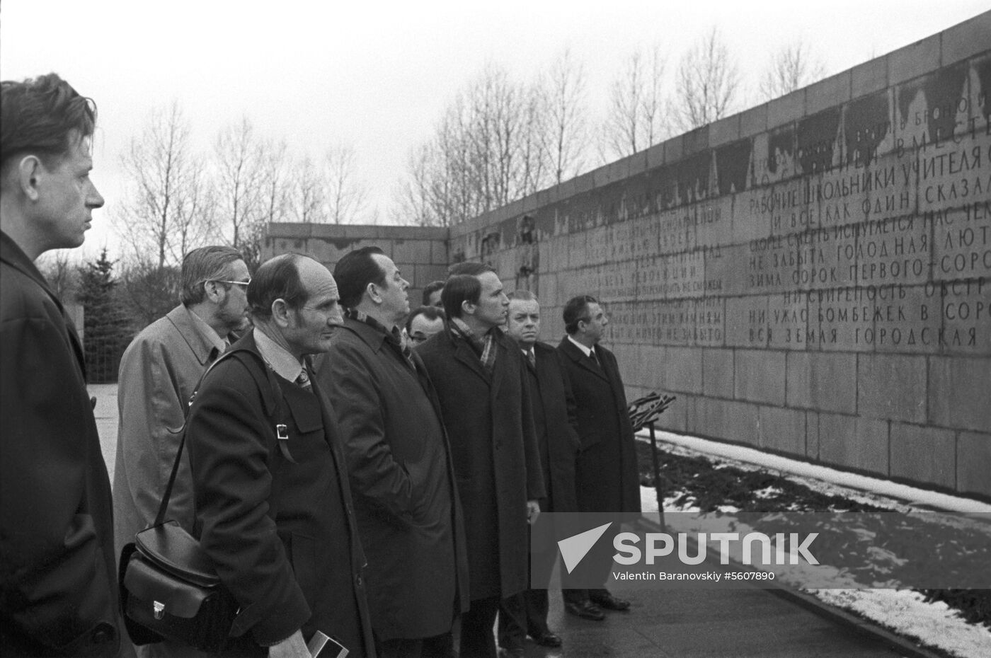 US trade union delegation visits Leningrad