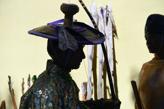 Yabusame show in Moscow