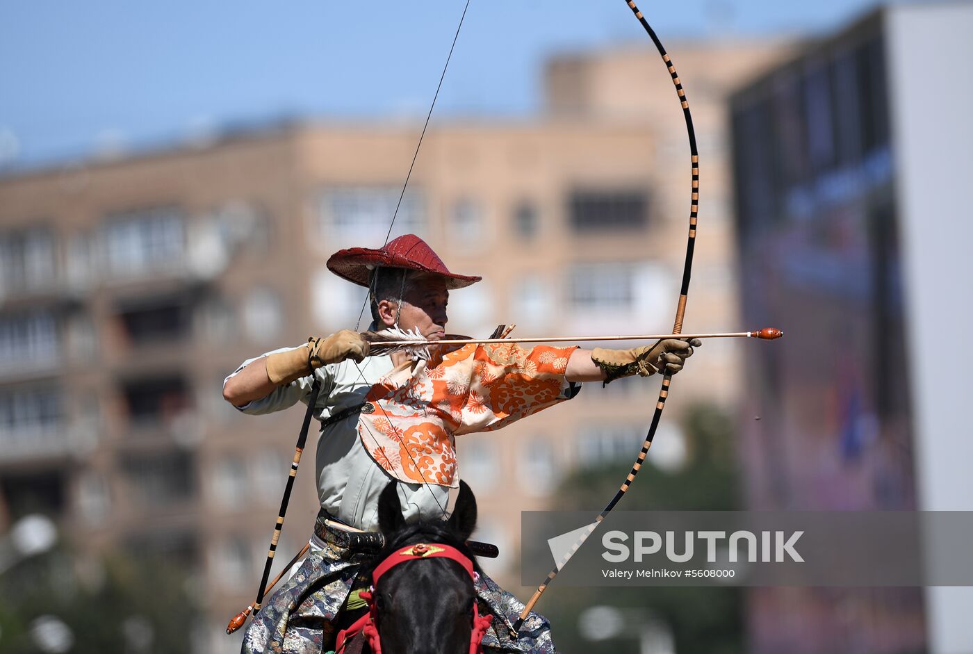 Yabusame show in Moscow
