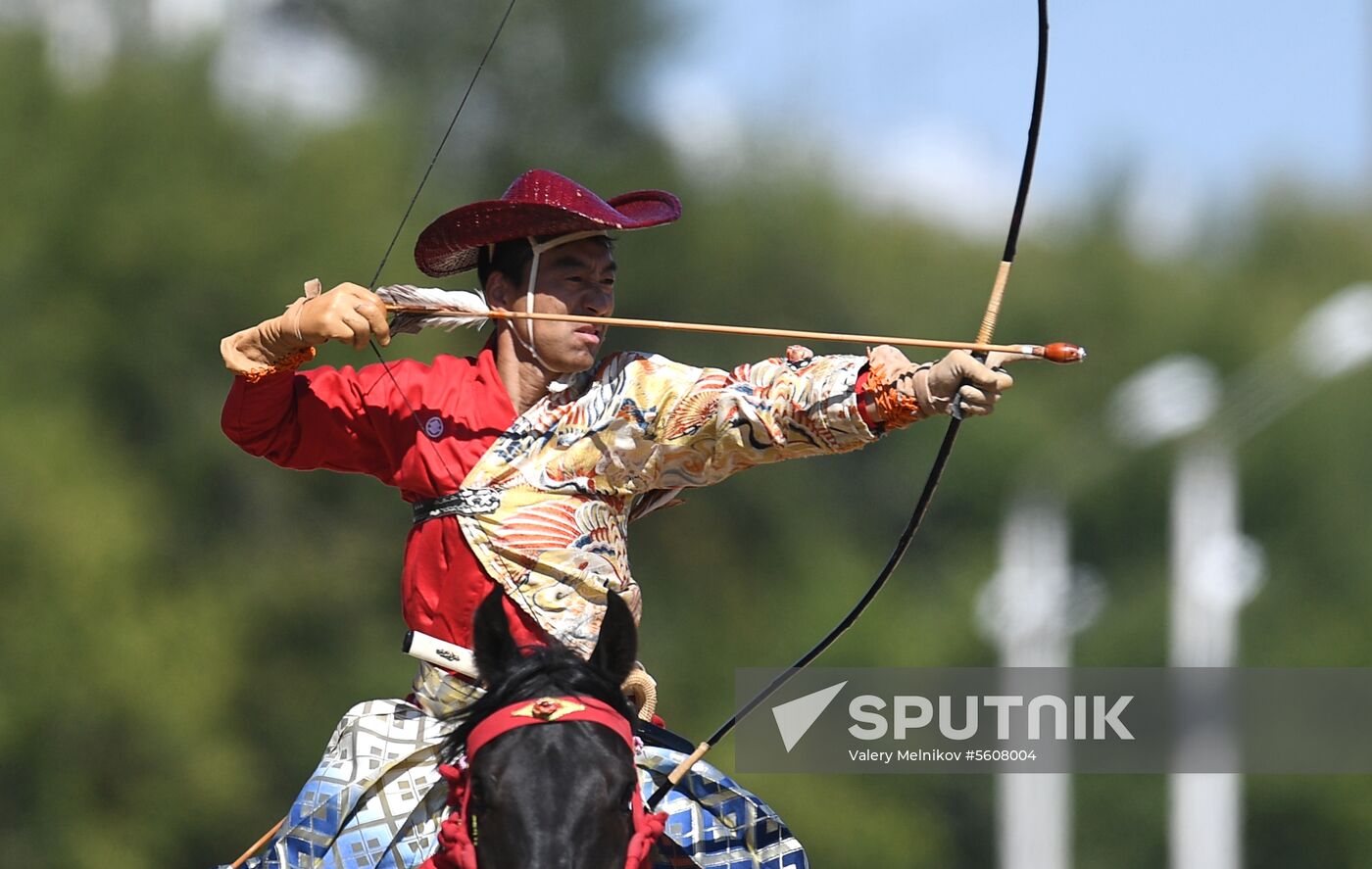 Yabusame show in Moscow