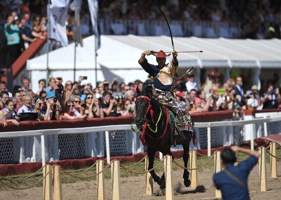 Yabusame show in Moscow