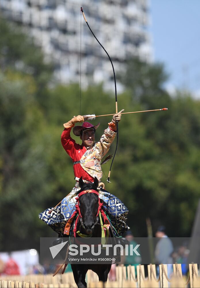 Yabusame show in Moscow