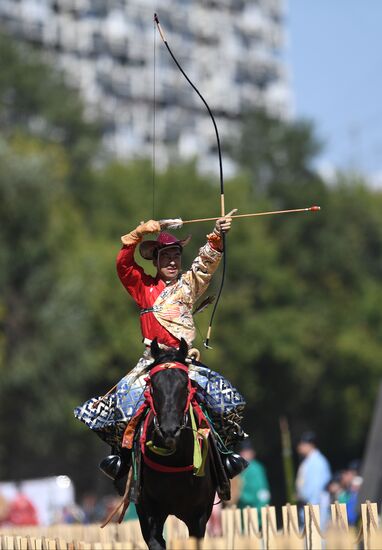 Yabusame show in Moscow