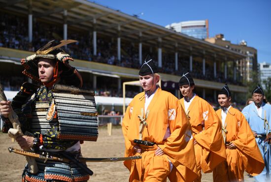 Yabusame show in Moscow