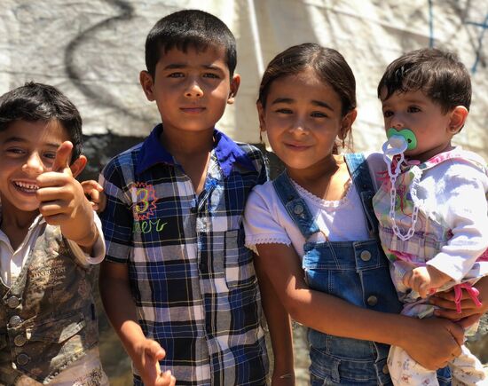 Syrian refugees in Bekaa, Lebanon