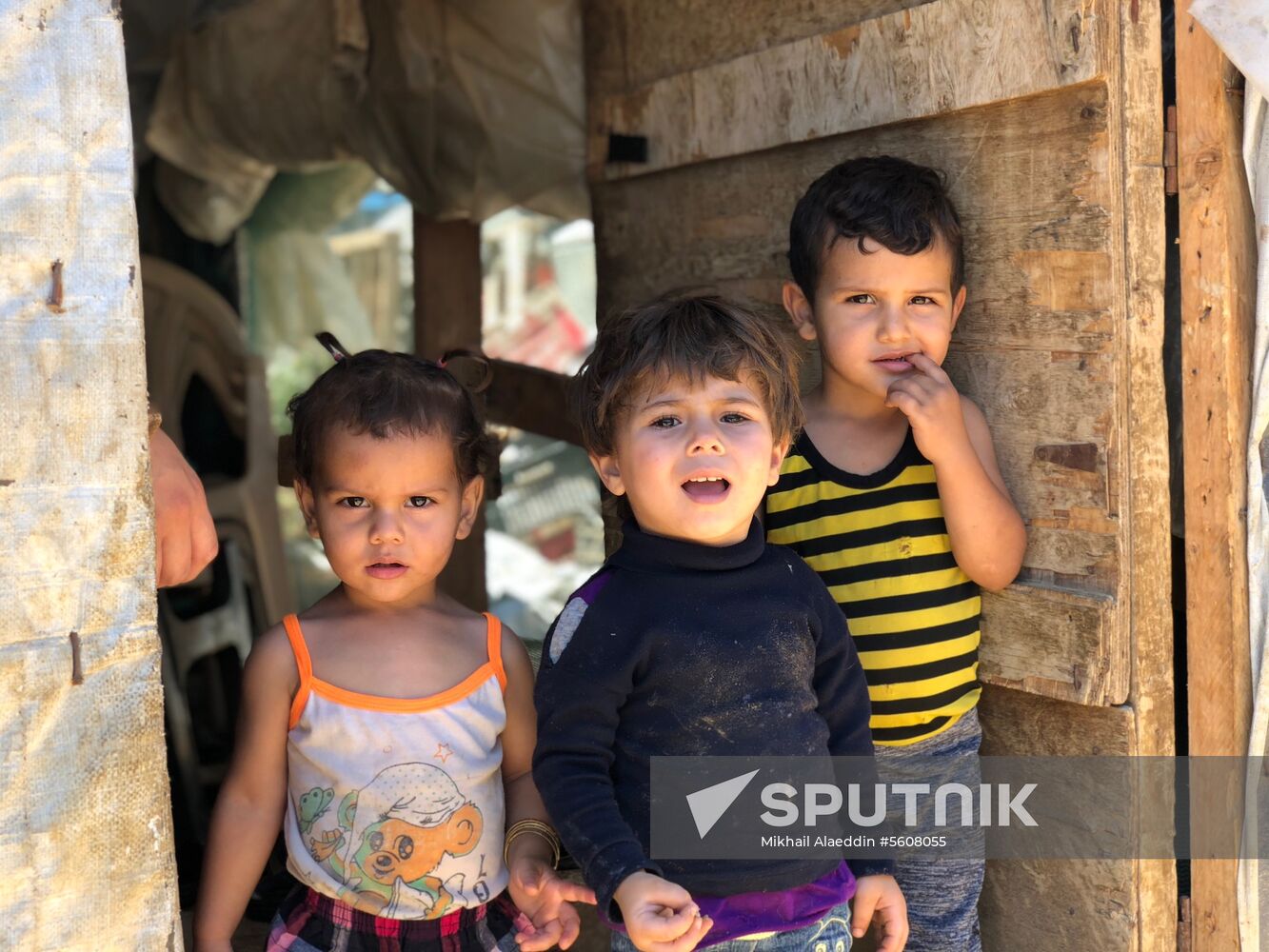 Syrian refugees in Bekaa Valley, Lebanon