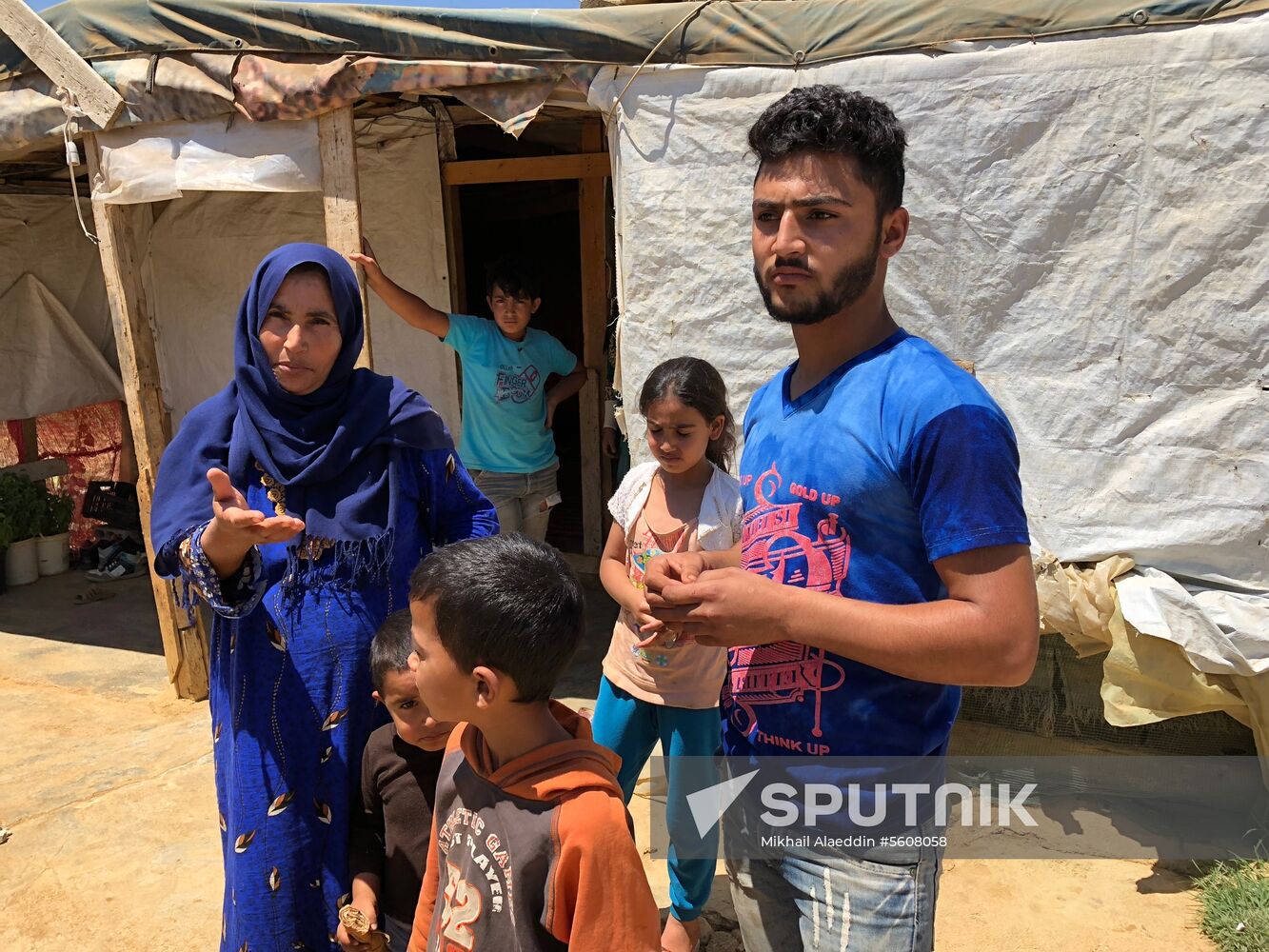 Syrian refugees in Bekaa Valley, Lebanon