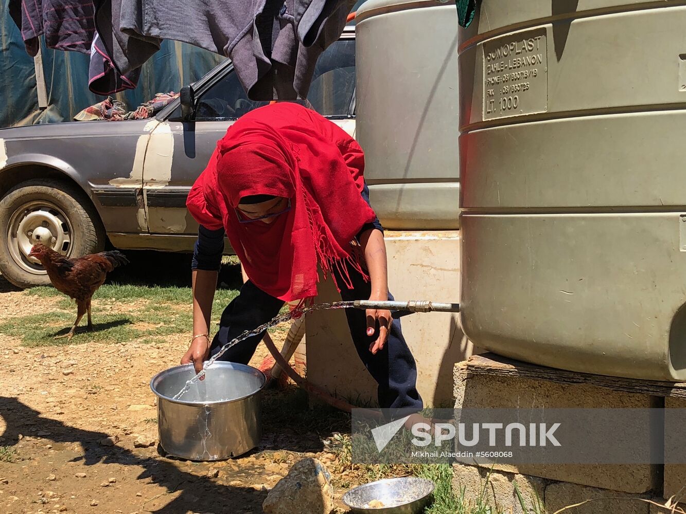 Syrian refugees in Bekaa Valley, Lebanon