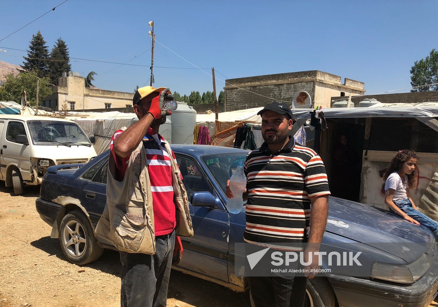 Syrian refugees in Bekaa Valley, Lebanon