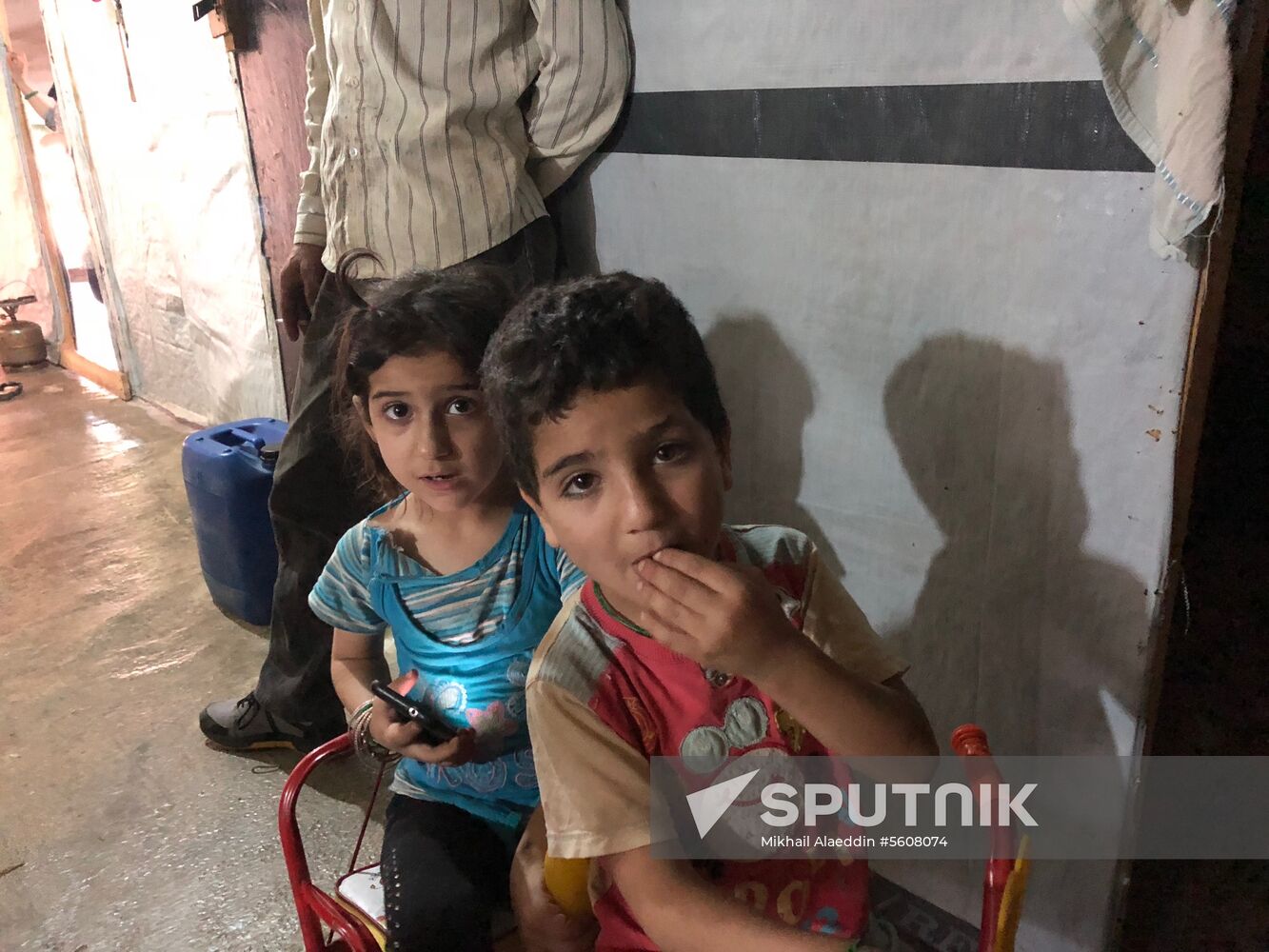 Syrian refugees in Bekaa Valley, Lebanon