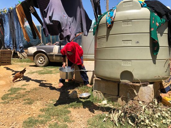 Syrian refugees in Bekaa Valley, Lebanon