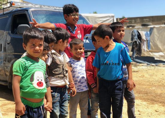 Syrian refugees in Bekaa Valley, Lebanon