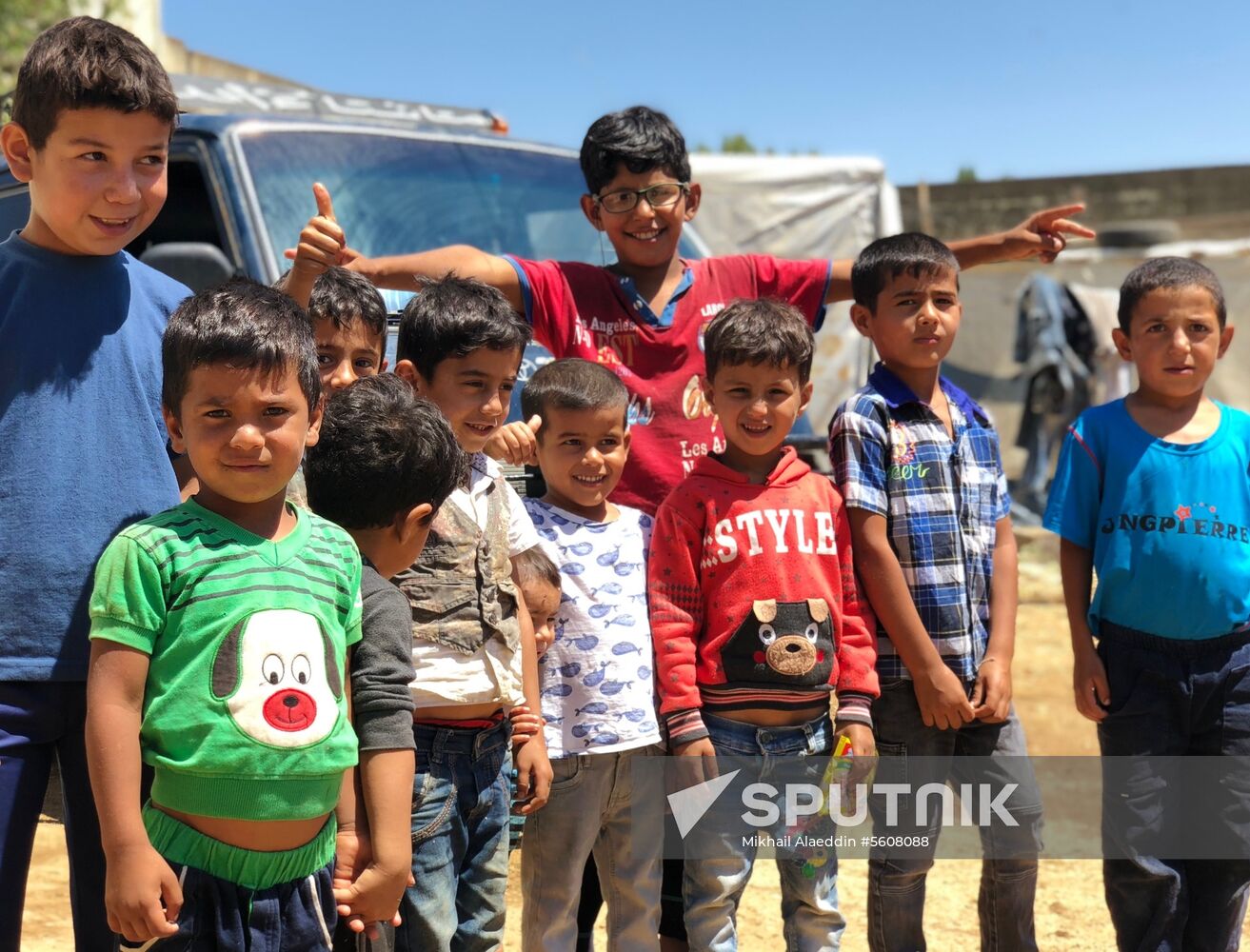 Syrian refugees in Bekaa Valley, Lebanon