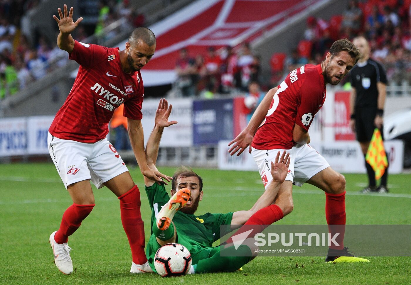 Football. Russian Premier League. Spartak vs. Anzhi