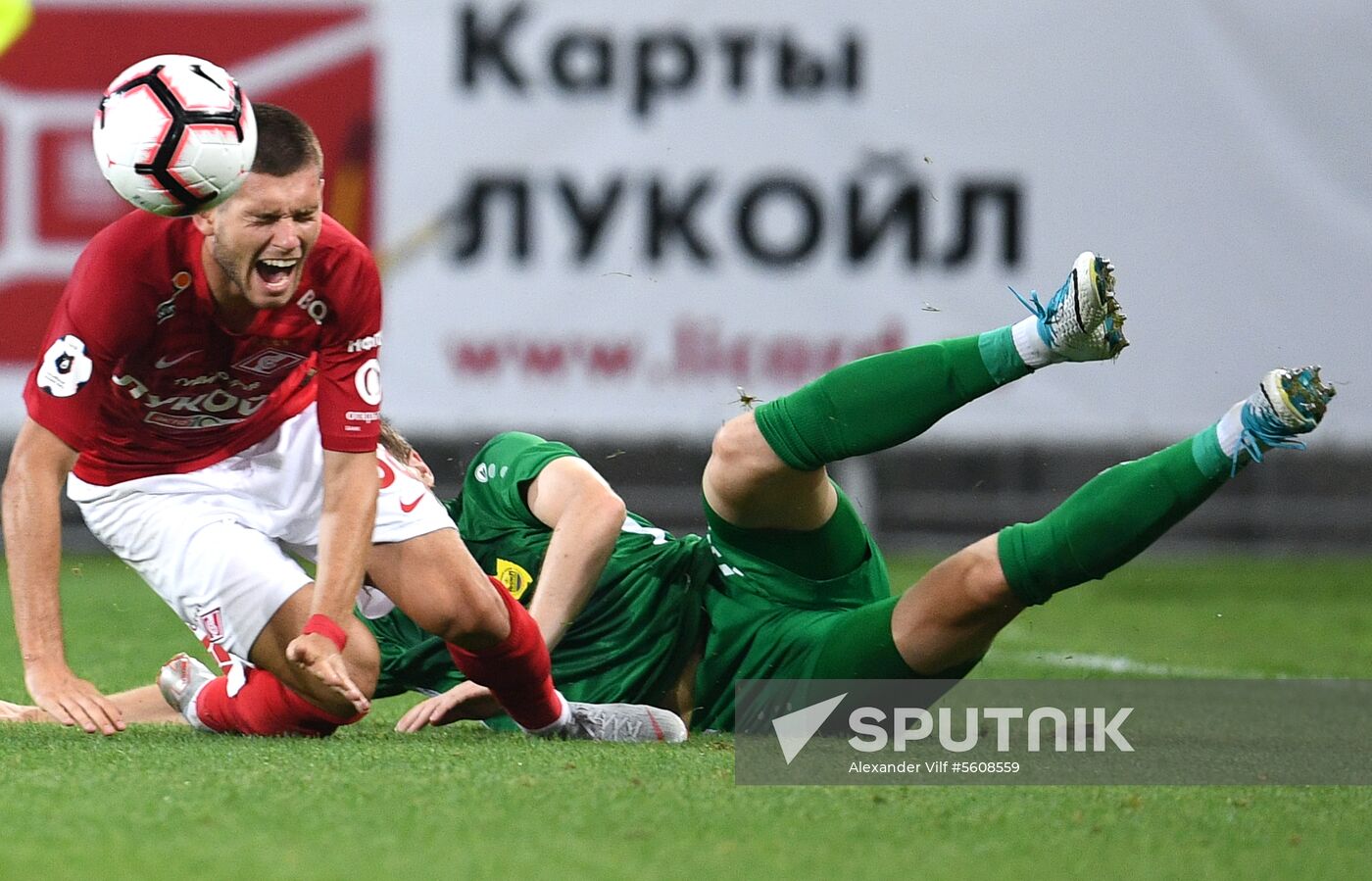 Football. Russian Premier League. Spartak vs. Anzhi
