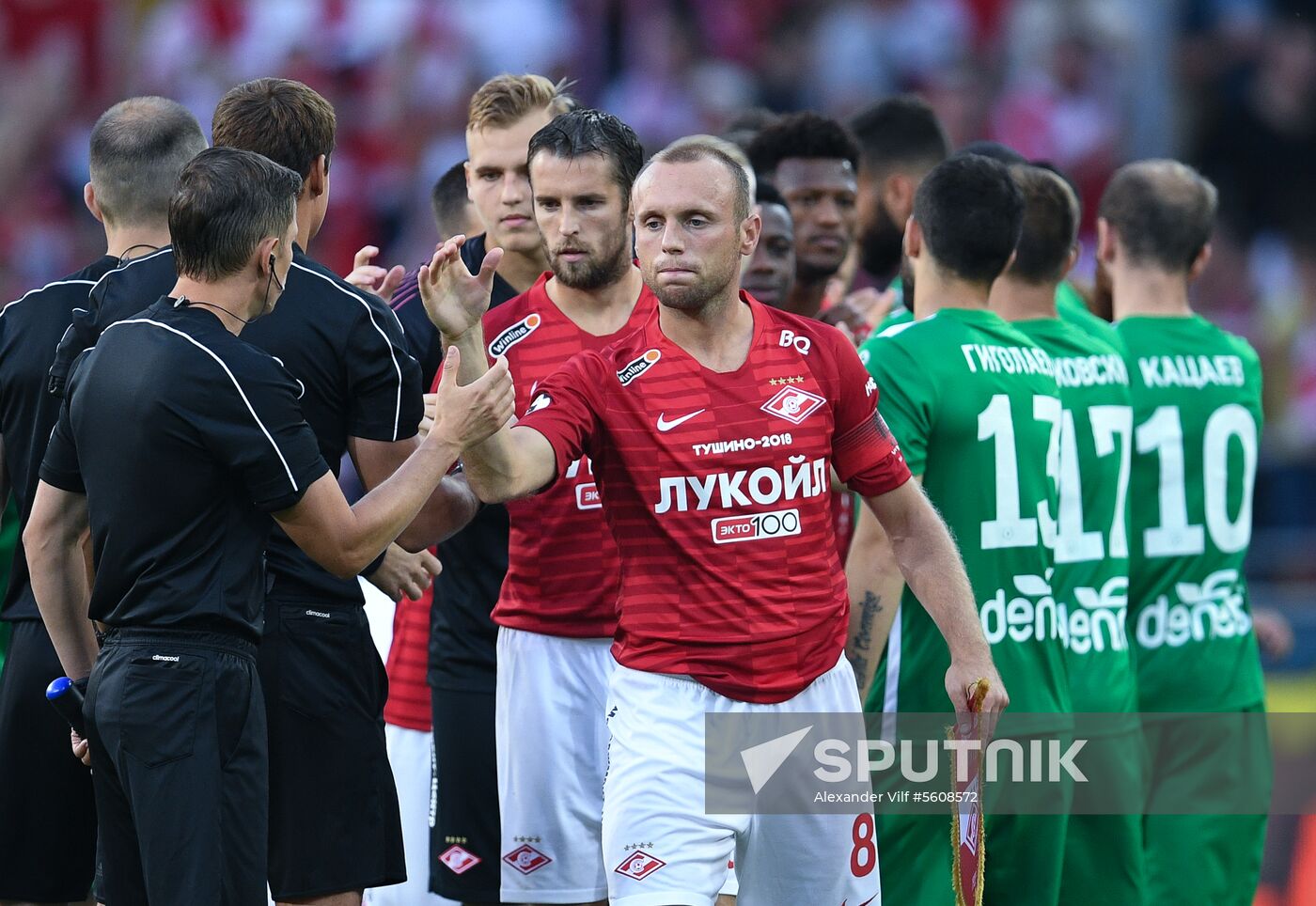 Football. Russian Premier League. Spartak vs. Anzhi