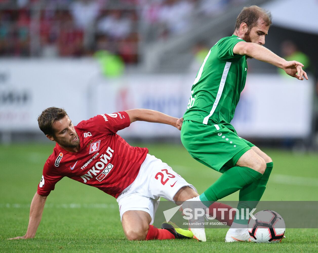 Football. Russian Premier League. Spartak vs. Anzhi