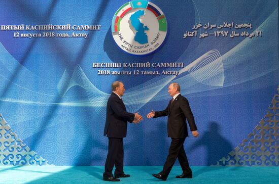 President Vladimir Putin attends Fifth Caspian Summit in Aktau, Kazakhstan