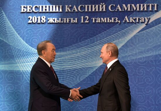 President Vladimir Putin attends Fifth Caspian Summit in Aktau, Kazakhstan