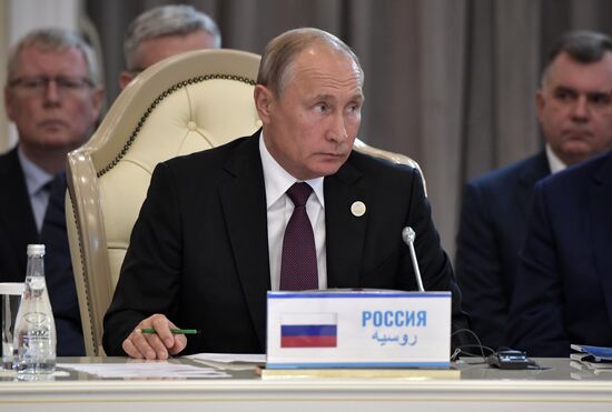 President Vladimir Putin attends Fifth Caspian Summit in Aktau, Kazakhstan