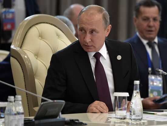 President Vladimir Putin attends Fifth Caspian Summit in Aktau, Kazakhstan