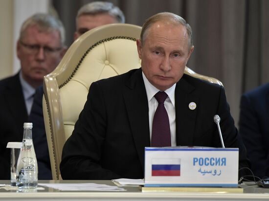 President Vladimir Putin attends Fifth Caspian Summit in Aktau, Kazakhstan