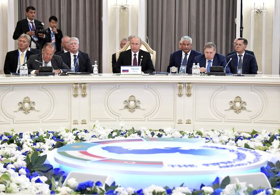 President Vladimir Putin attends Fifth Caspian Summit in Aktau, Kazakhstan