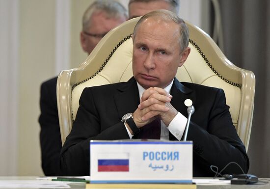 President Vladimir Putin attends Fifth Caspian Summit in Aktau, Kazakhstan