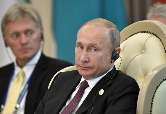 President Vladimir Putin attends Fifth Caspian Summit in Aktau, Kazakhstan