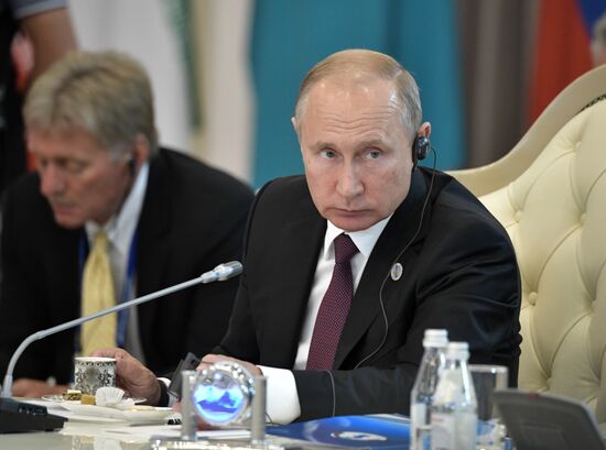 President Vladimir Putin attends Fifth Caspian Summit in Aktau, Kazakhstan
