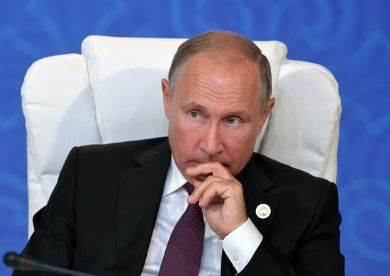 President Vladimir Putin attends Fifth Caspian Summit in Aktau, Kazakhstan