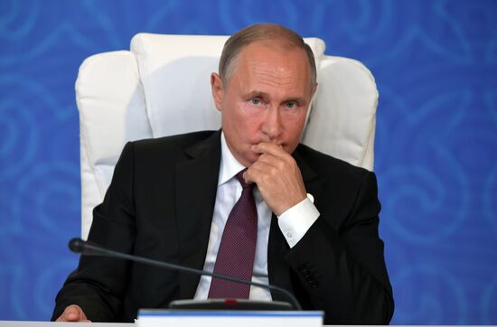 President Vladimir Putin attends Fifth Caspian Summit in Aktau, Kazakhstan