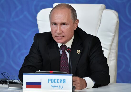 President Vladimir Putin attends Fifth Caspian Summit in Aktau, Kazakhstan