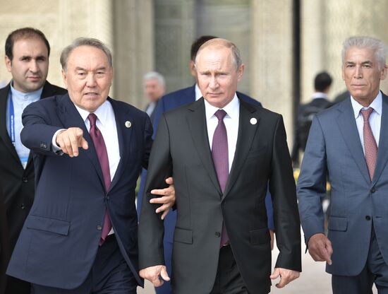 President Vladimir Putin attends Fifth Caspian Summit in Aktau, Kazakhstan