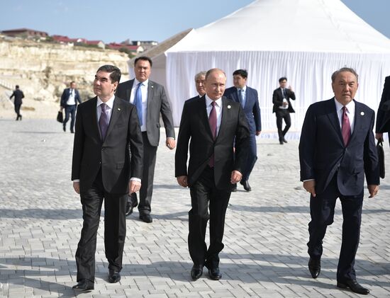 President Vladimir Putin attends Fifth Caspian Summit in Aktau, Kazakhstan